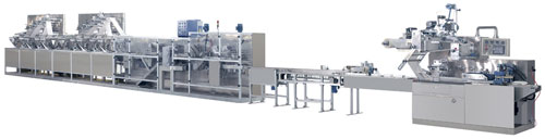 Full auto wet tissue machine